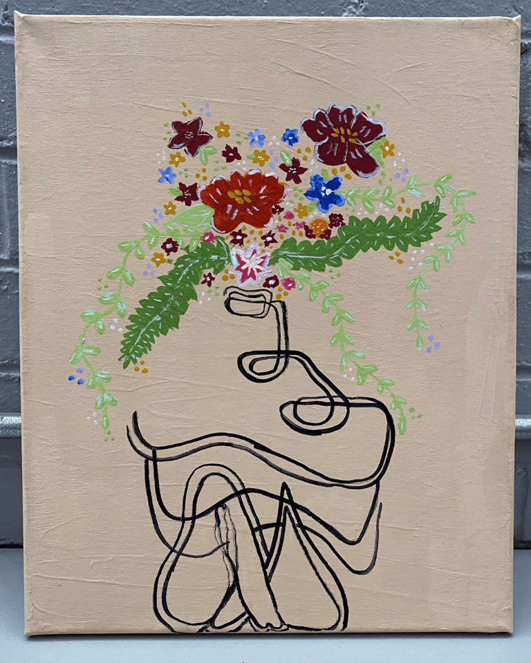 Human Growth-- Acrylic on Canvas