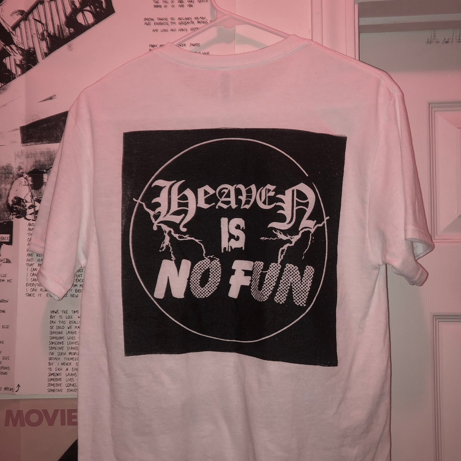 Image of HEAVEN IS NO FUN PROMO TEE