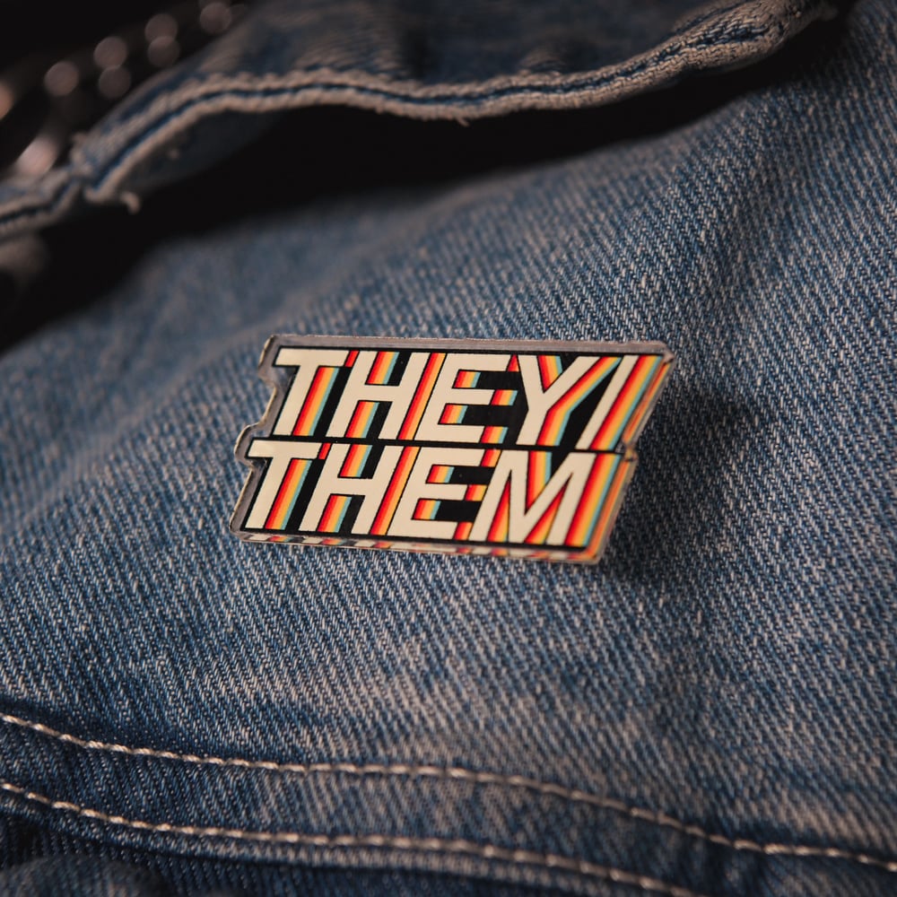 Image of Acrylic Pin They/Them