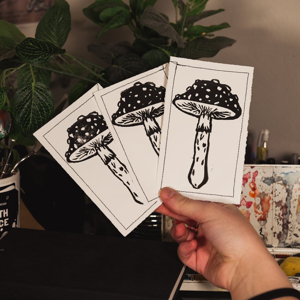Image of Mushroom Block Print 
