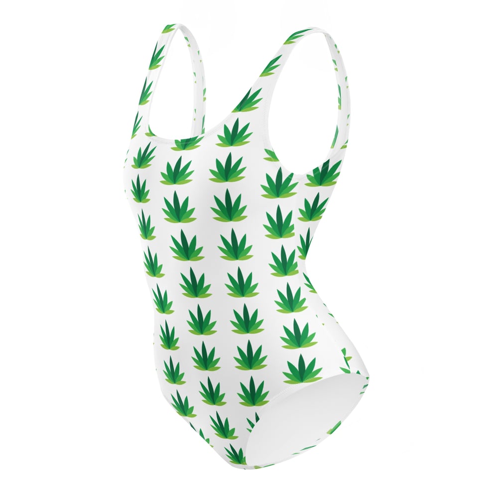 Medicate Leaf One-Piece Swimsuit