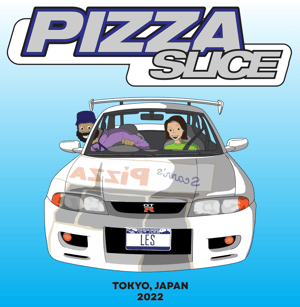Image of Pizza Slice & Scarr's Pizza GTR T-Shirt
