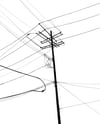 Power Lines Drawing #76 (Detroit, Riopelle St) - giclée print