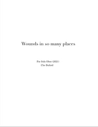 Wounds in so many places 