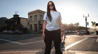 Image 2 of Sideways Script tee