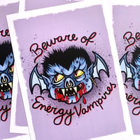 Image 1 of Energy Vampire Emetic Art Print