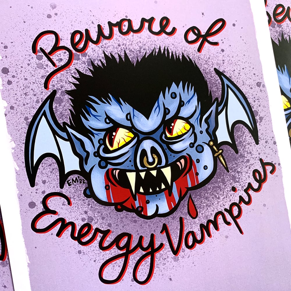 Energy Vampire Emetic Art Print