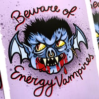 Image 2 of Energy Vampire Emetic Art Print