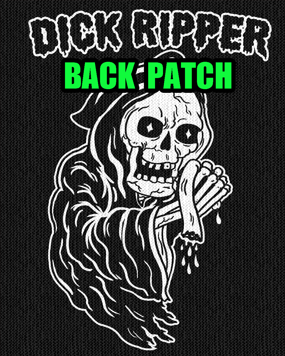 Image of Dick Ripper Back Patch (Pre-Order by August 1st)  