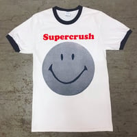 Image 1 of Supercrush - Smiley Ringer Tee (2 color options)