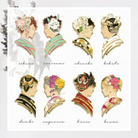 Image 2 of HQ Kanzashi Series Enamel Pins (A-Grade Only)