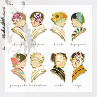 Image 3 of HQ Kanzashi Series Enamel Pins (A-Grade Only)