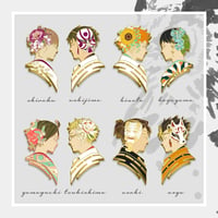 Image 3 of HQ Kanzashi Series Enamel Pins (B/C-Grade)