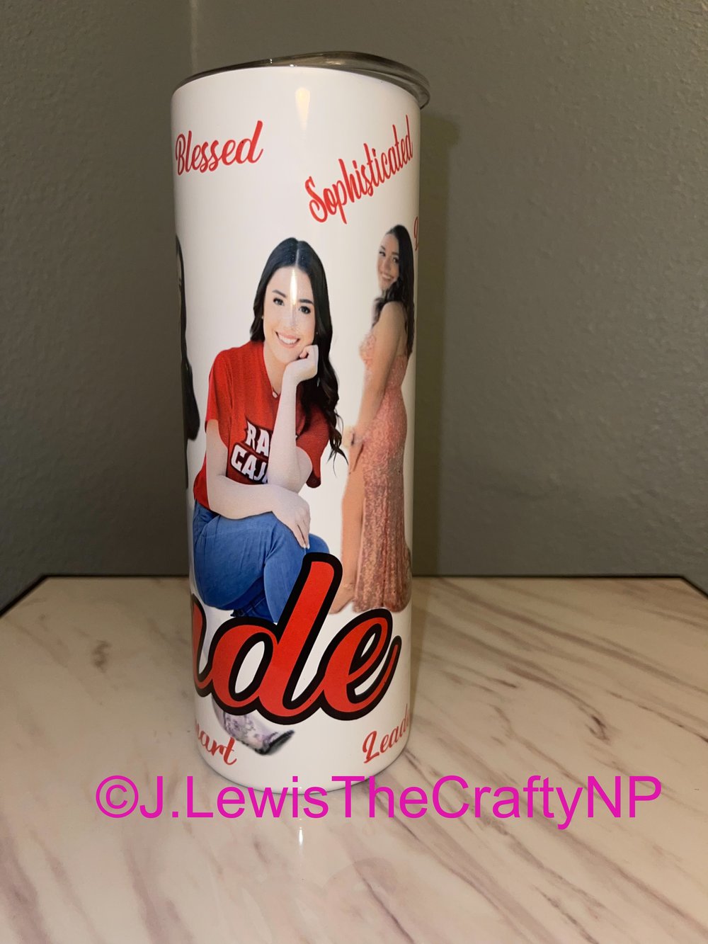 Image of J. LewisTheCraftyNP Inspirational 20 oz Tumbler