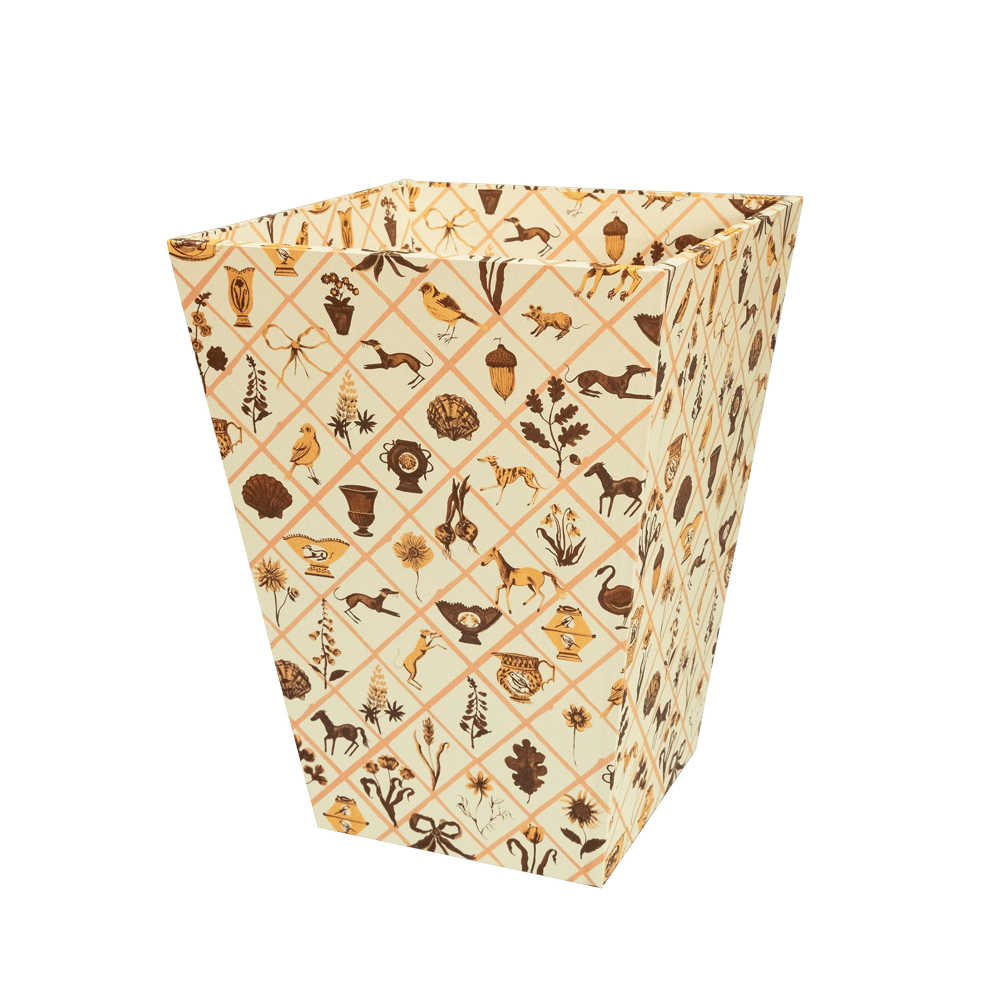 Image of Waste Paper Bin - Motif Lattice