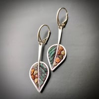 Image 3 of Snake River Leaf Earrings