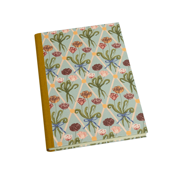 Image of A5 Hardback Notebook - Diamond Tulips