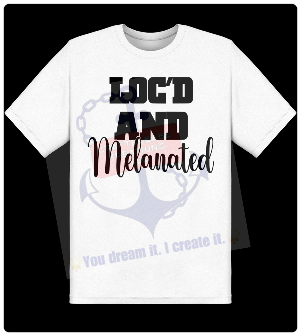 LOC'D AND MELANTED TEE