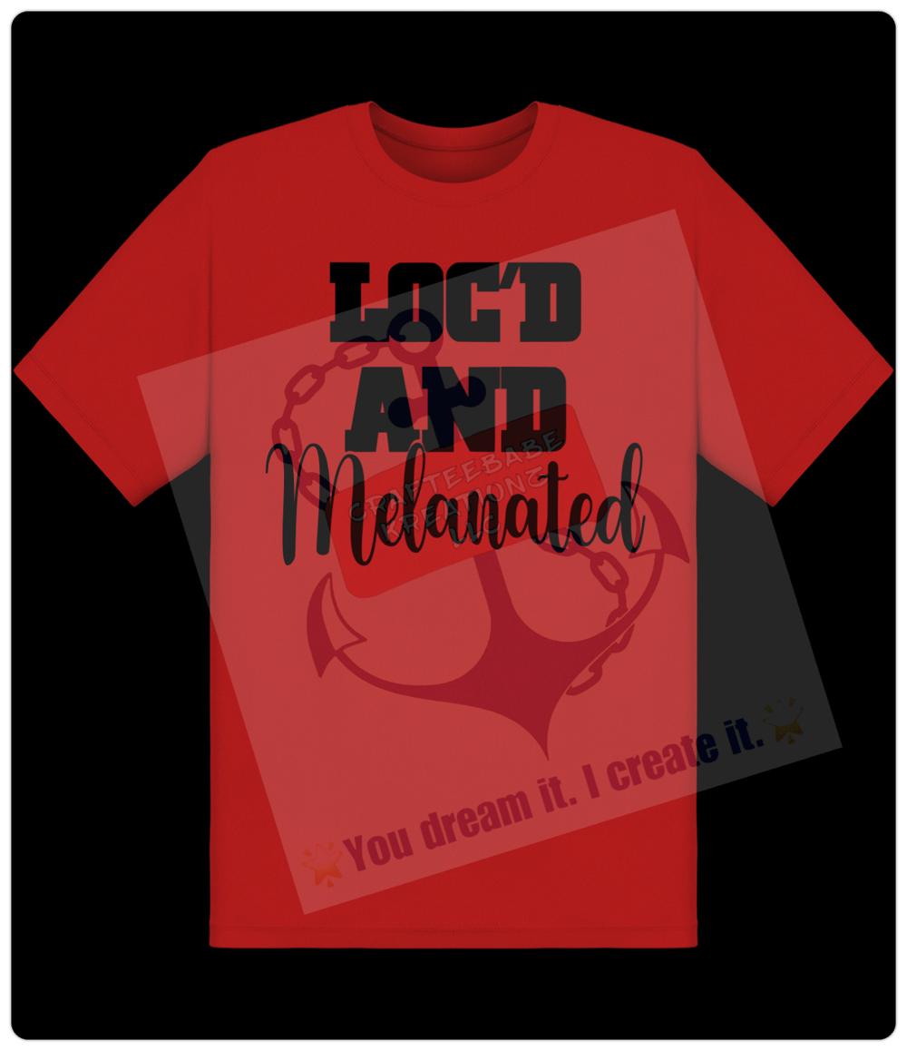 LOC'D AND MELANTED TEE