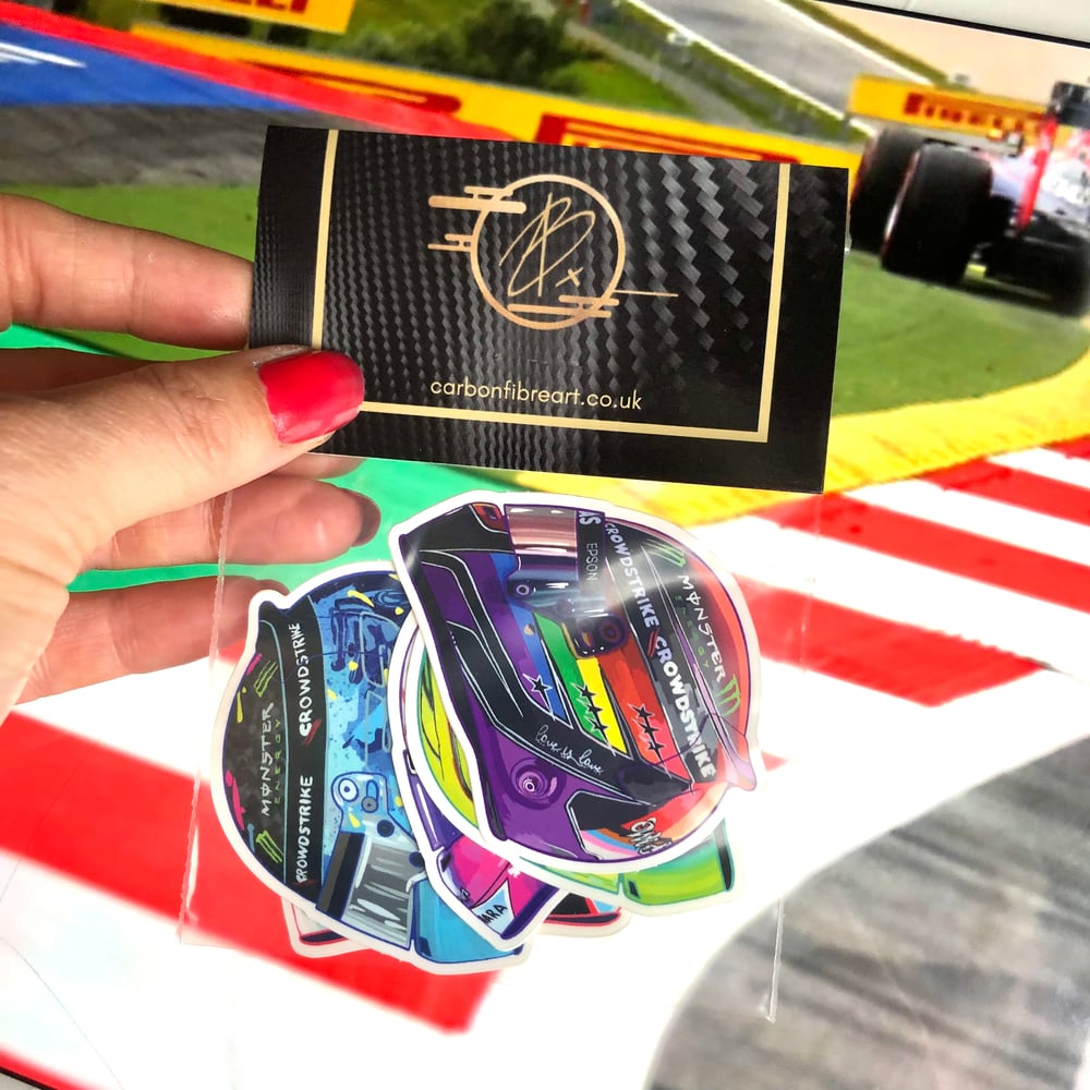 Image of F1 HELMET STICKERS