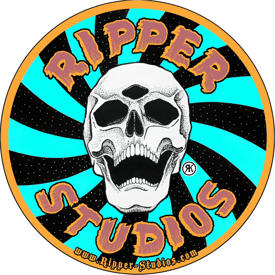 Ripper Studios 3" Skull Sticker 3-Pack