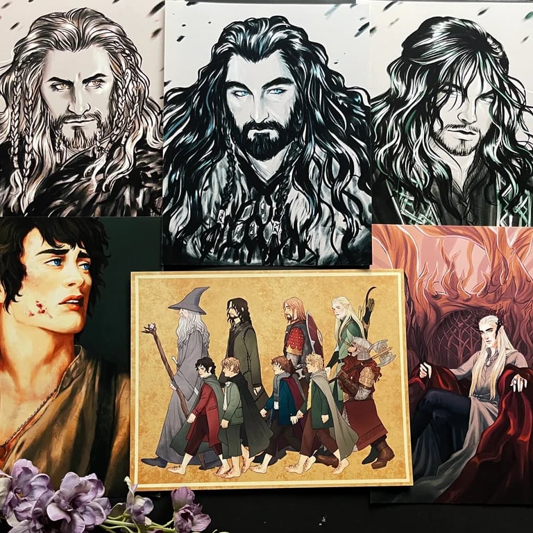 tolkien matte prints