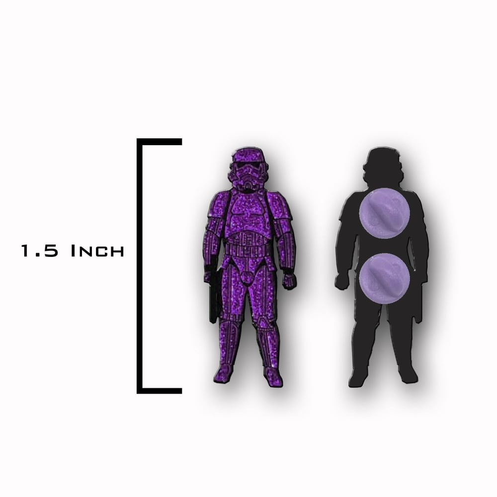 Image of Glitter Trooper Pin (Various Colors)