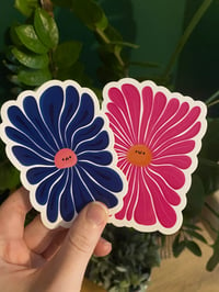 Image 1 of Happy/Sad Flower Stickers