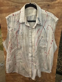 Image 1 of DUANE PETERS PAINT SPLATTER BUTTON DOWN 