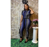 Image 1 of Krys Striped Romper 