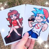 fnf 4 inch Vinyl Stickers