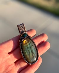 Image 2 of Labradorite & black Opal 