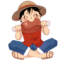 Luffy sticker