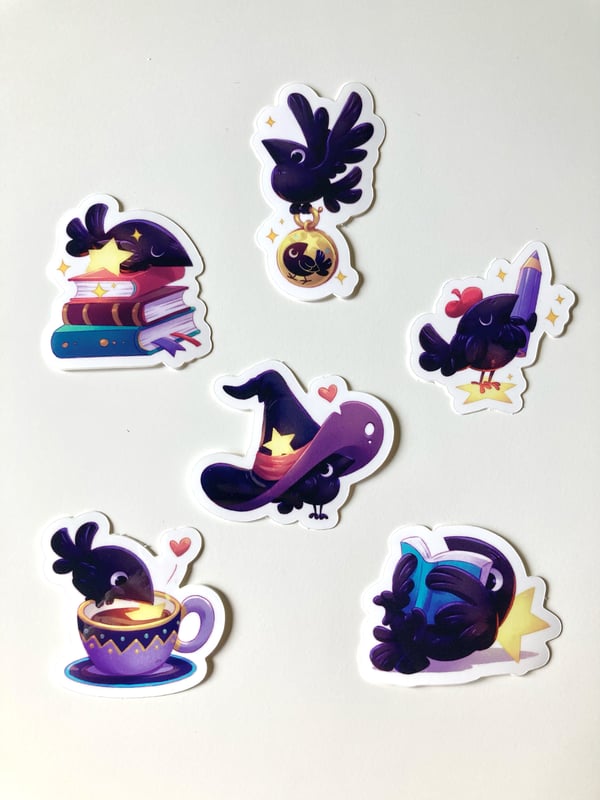 Image of Hoshi - Raven Starcatcher Sticker Set