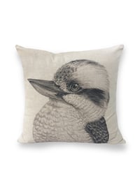 Image 1 of 'Keith' the Kookaburra Natural Cushion Cover