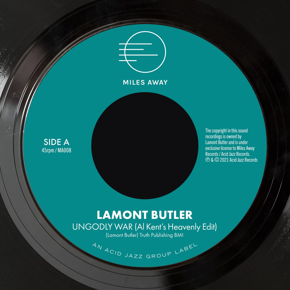 Image of MA008 LAMONT BUTLER - UNGODLY WAR (AL KENT EDIT) / GET UP AND PRAISE THE LORD