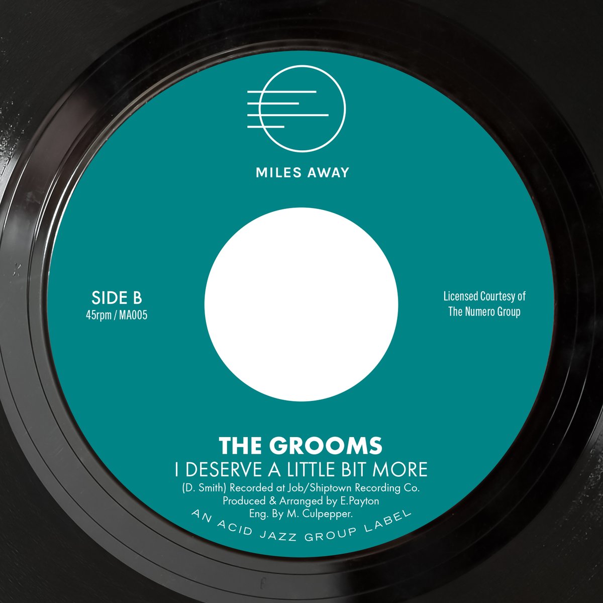 Image of MA005 THE GROOMS - SLOW DOWN / I DESERVE A LITTLE BIT MORE