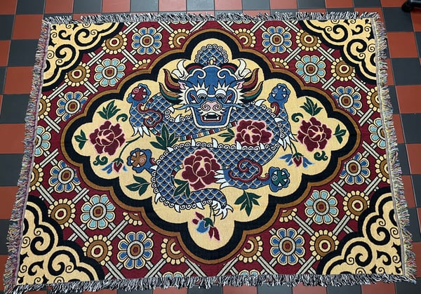 Image of Ornamental Dragon Tapestry