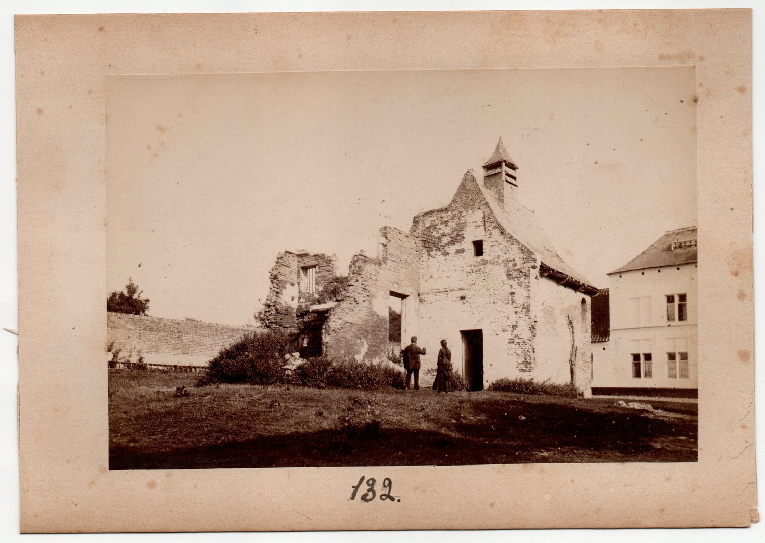 Image of Anonymous: Hougoumont farm near Waterloo, ca. 1880