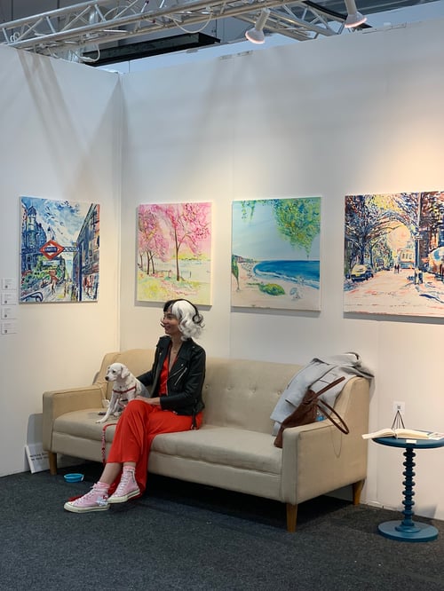 Image of Bank Street oil on canvas