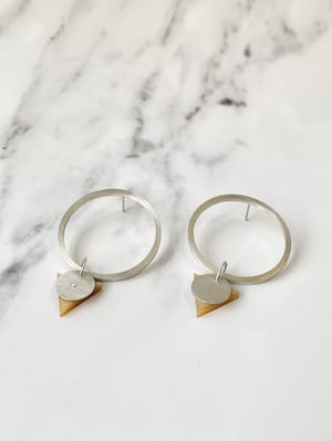 Image of Statement Hoops - Gold Perspex