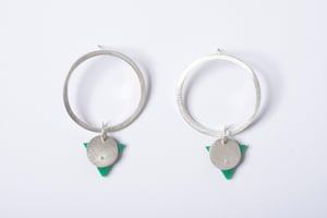 Image of Statement Hoops - Emerald Green
