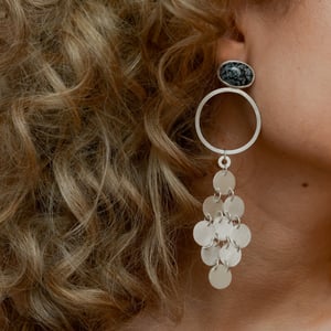 Image of Chandelier Bezel Earrings