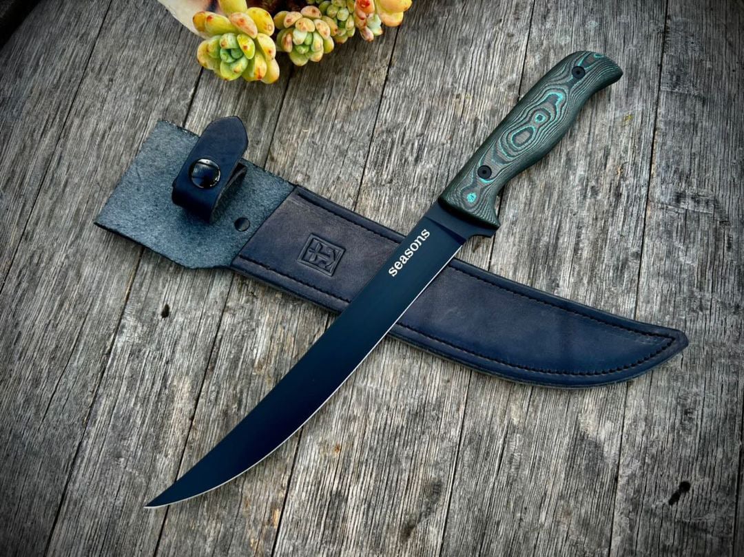 Image of SEASONS - LEUCADIA - BRITTANY BLUE CAMO - HAMACHI FILLET KNIFE