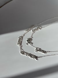 Image 2 of Custom 3 Name Necklace