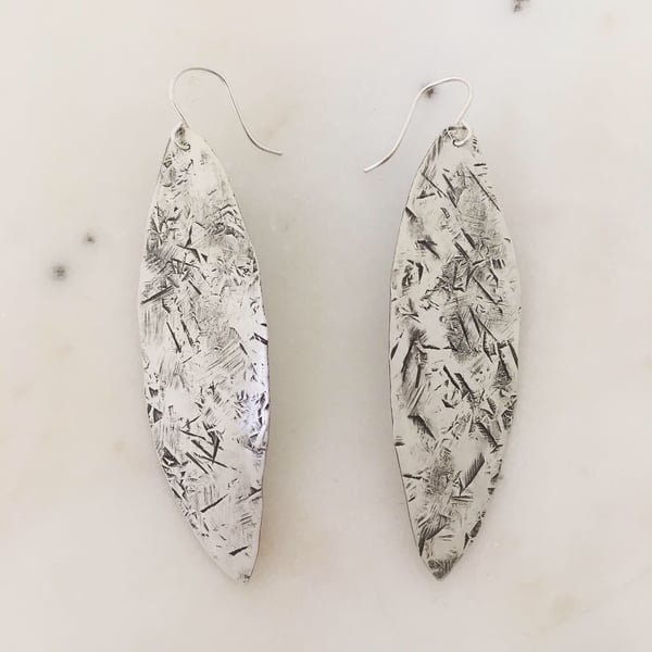 Image of Petal Earrings in Sterling Silver