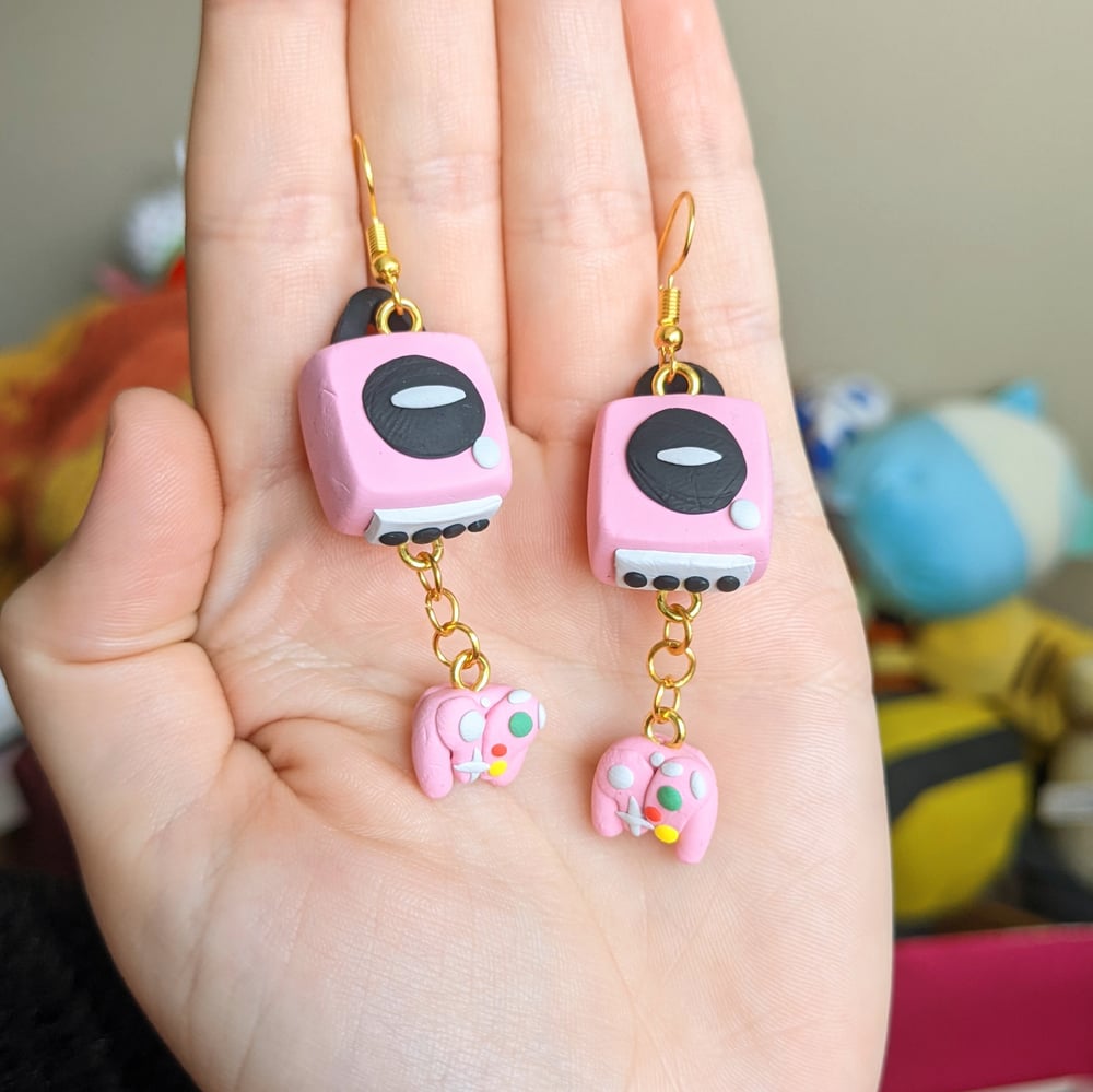 Image of Pink GameCube earrings