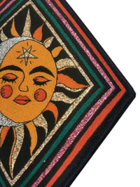 Image 2 of Diamond Sun and Moon Iron-on Patch