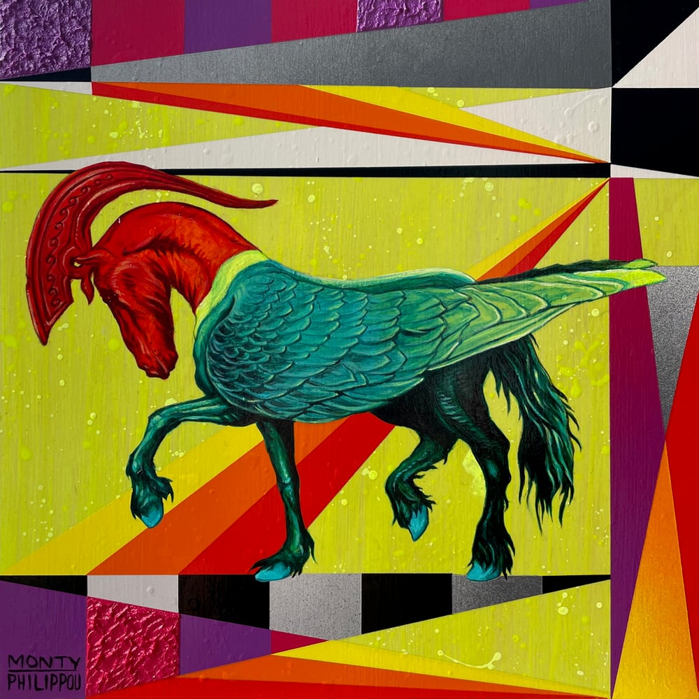 Image of "Pegasus 2" - Kaleidoskull Project - Original Painting