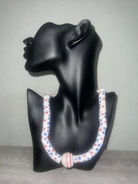 Red & White- Trade Bead Necklace
